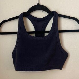 Women's Vuori Elevation Racer Bra Navy Size Small